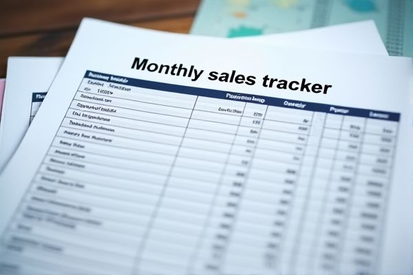 Monthly Sales Tracker Excel Template for Efficient Sales Monitoring