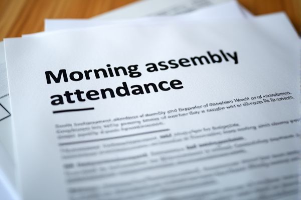 Morning Assembly Attendance Excel Template: Streamline Daily School Roll Call