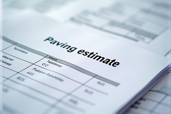 Paving Estimate Excel Template: Easily Calculate Project Costs