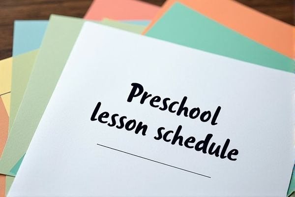Preschool Lesson Schedule Excel Template: Easy-to-Use and Customizable for Teachers