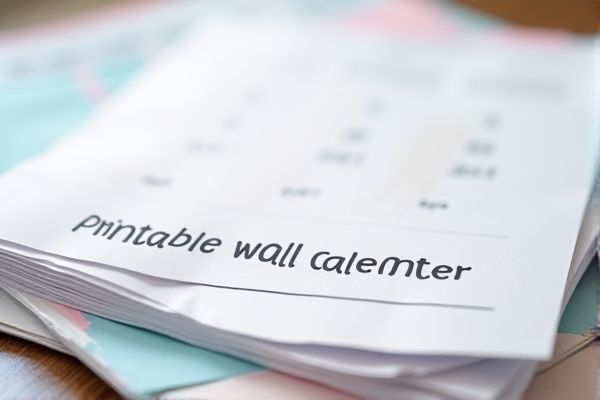 Printable Wall Calendar Excel Template: Easy-to-Use Download for 2024