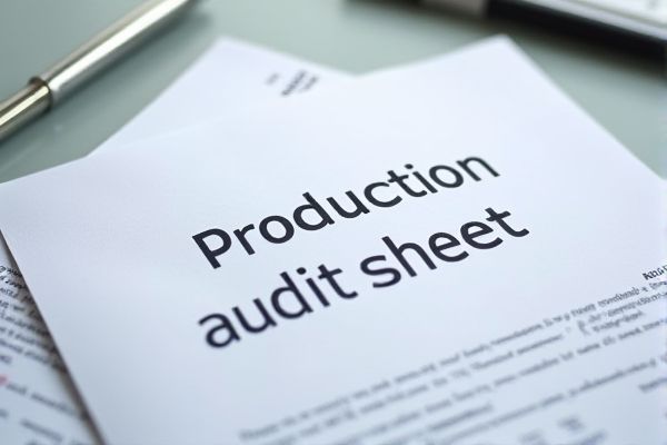 Production Audit Sheet Excel Template: Streamline Quality Control with Editable Spreadsheet