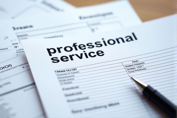 Professional Service Receipt Excel Template for Easy Invoicing