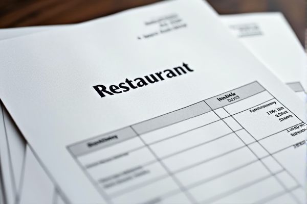 Restaurant Invoice Excel Template for Easy Billing and Management
