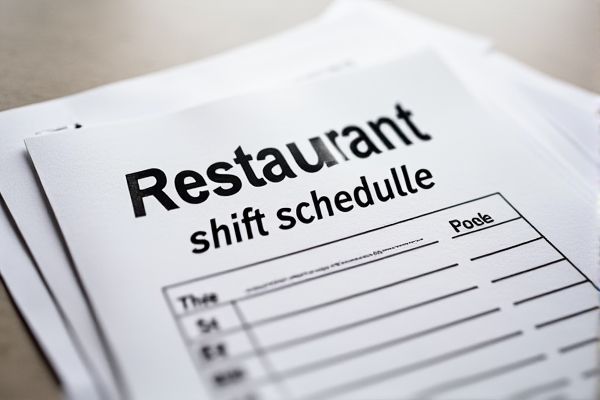 Restaurant Shift Schedule Excel Template: Streamline Staff Scheduling Easily