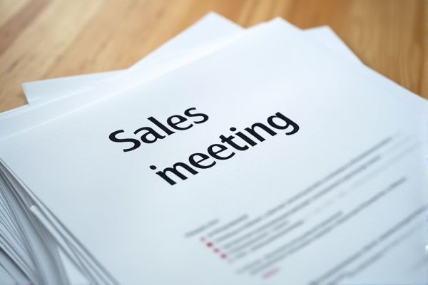 Comprehensive Sales Meeting Agenda Excel Template for Effective Team Planning