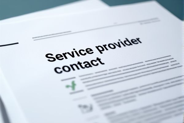 Excel Template for Managing Service Provider Contacts