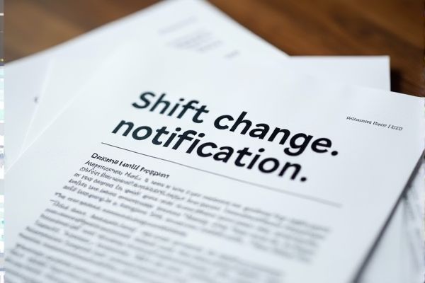 Shift Change Notification Excel Template: Streamline Employee Schedule Updates