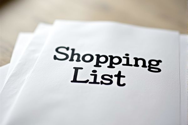 Shopping List Excel Template: Easily Organize Your Grocery Shopping