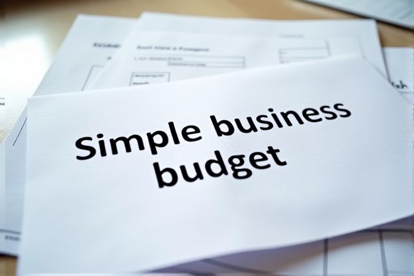 Simple Business Budget Excel Template for Effective Financial Planning