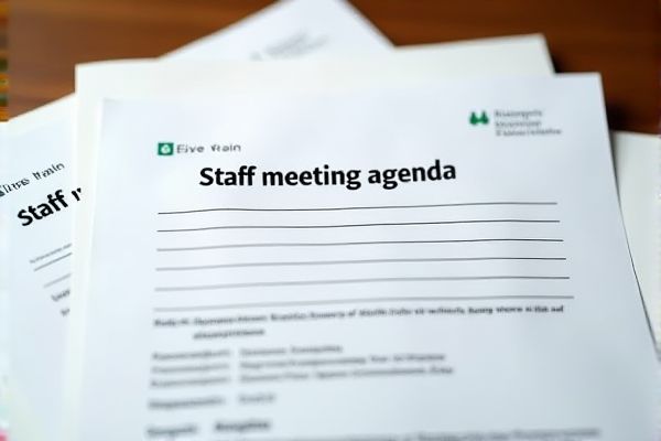 Staff Meeting Agenda Excel Template: Free Download and Customization Tips