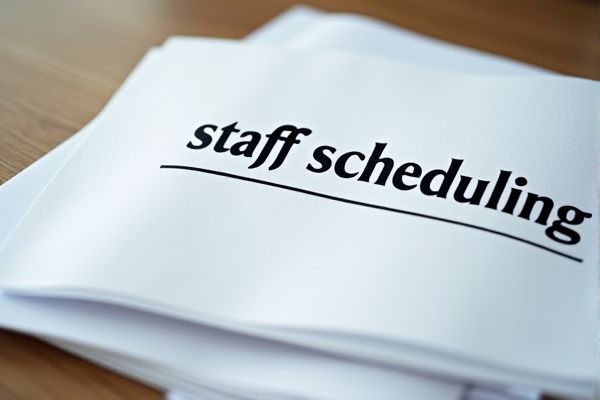 Staff Scheduling Excel Template for Efficient Workforce Management
