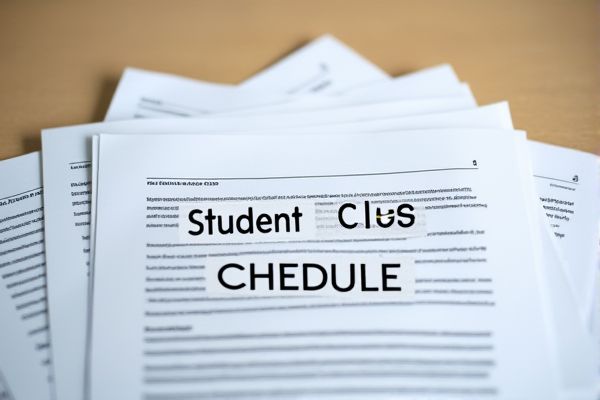 Student Class Schedule Excel Template for Easy Course Planning