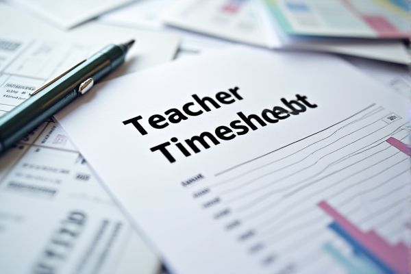 Teacher Timesheet Excel Template for Efficient Attendance and Hour Tracking