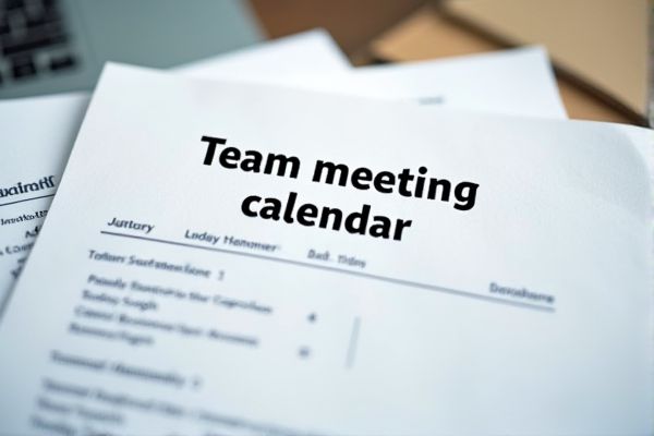 Team Meeting Calendar Excel Template: Easily Organize and Track Meetings