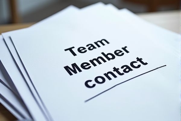 Team Member Contact List Excel Template for Efficient Contact Management