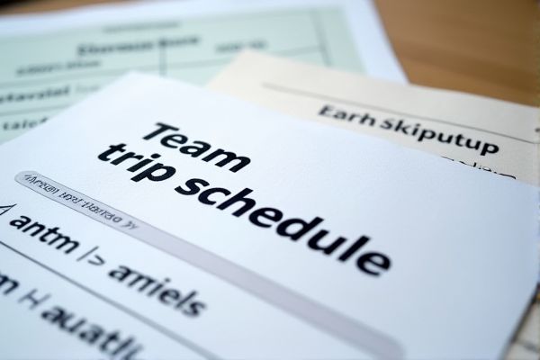Team Trip Schedule Excel Template for Efficient Travel Planning