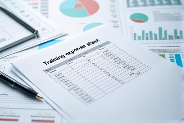 Excel Template for Training Expense Tracking: Free Training Expense Sheet