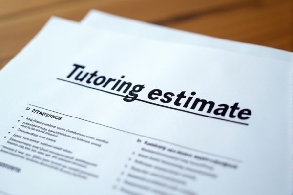 Excel Template for Tutoring Cost Estimates: Easily Calculate and Track Tutoring Fees