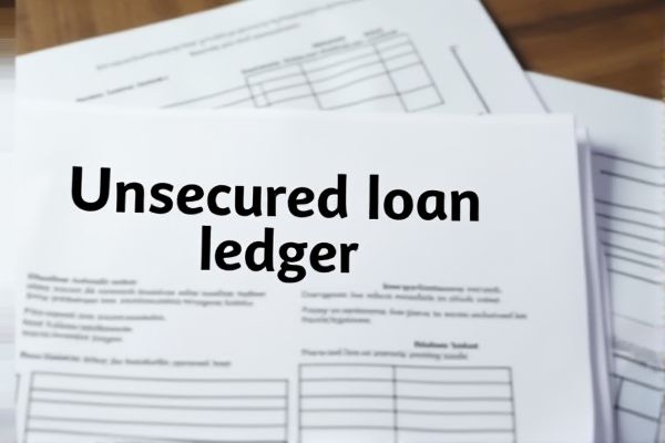 Unsecured Loan Ledger Excel Template: Track and Manage Loans Easily