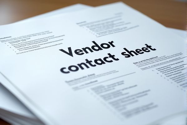 Vendor Contact Sheet Excel Template: Download & Customize for Easy Management