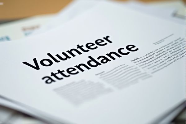 Volunteer Attendance Excel Template for Efficient Record Keeping