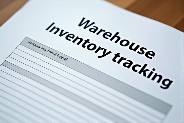 Warehouse Inventory Tracking Excel Template: Streamline Stock Management Effortlessly