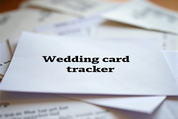 Wedding Card Tracker Excel Template for Seamless Guest Management