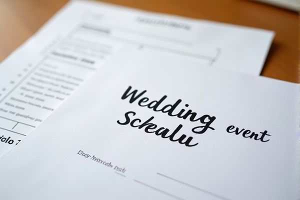 Wedding Event Schedule Excel Template for Effortless Planning