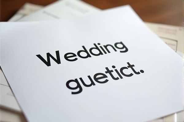 Wedding Guest Contact Excel Template: Easily Organize Your Guest List