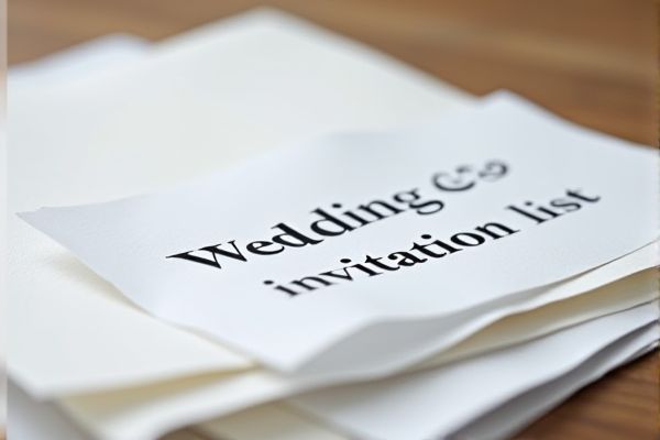 Wedding Invitation List Excel Template: Easily Organize Your Guest List