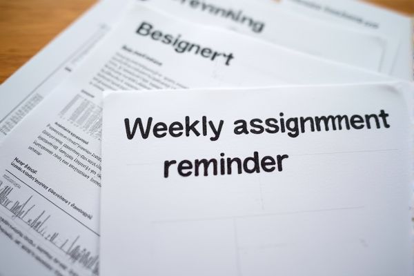 Weekly Assignment Reminder: Free Excel Template for Efficient Task Management
