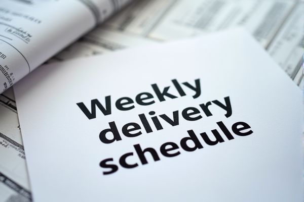 Weekly Delivery Schedule Excel Template: Download and Customize for Easy Planning