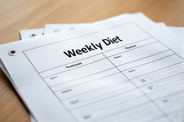 Weekly Diet Planner Excel Template for Easy Meal Planning