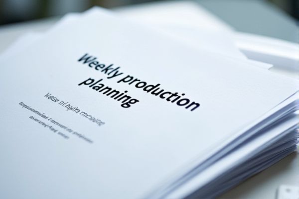 Excel Template for Weekly Production Planning: Streamline Your Manufacturing Schedule