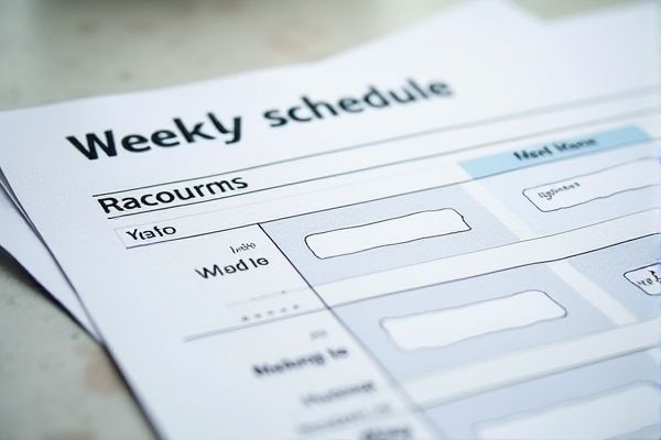 Weekly Schedule Chart Excel Template: Free and Easy-to-Use Planner