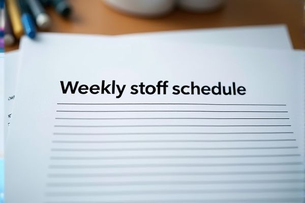 Weekly Staff Schedule Excel Template: Easy-to-Use Download & Guide