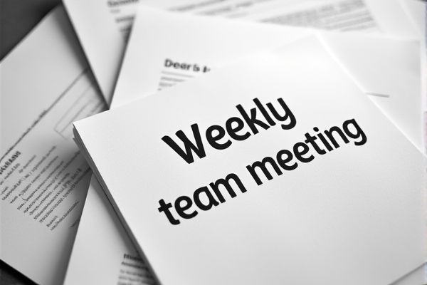 Weekly Team Meeting Excel Template for Efficient Meeting Management