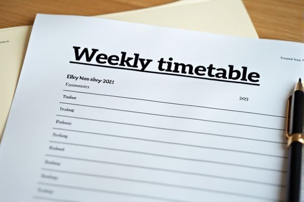 Weekly Timetable Excel Template: Easily Organize Your Schedule