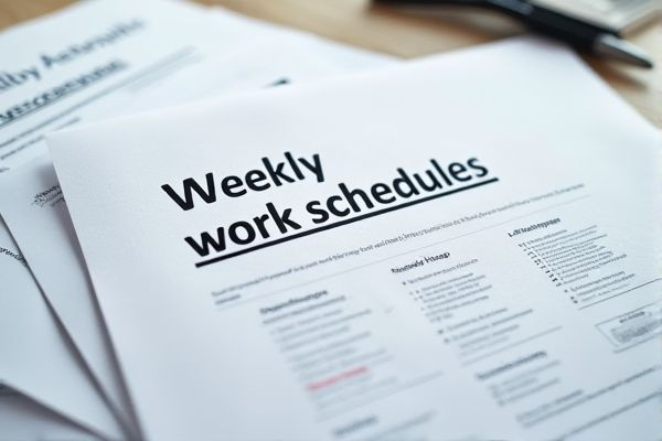 Weekly Work Schedule Excel Template: Easily Plan and Manage Employee Shifts