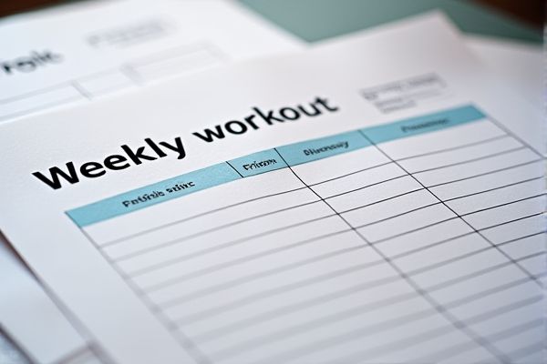 Weekly Workout Log Excel Template for Tracking Fitness Progress