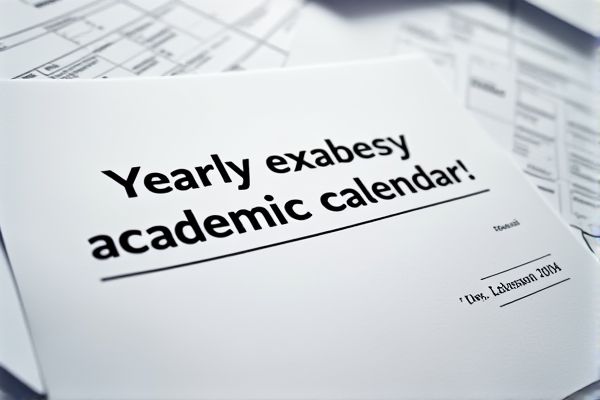 Yearly Academic Calendar Excel Template: Organize Your School Year Efficiently