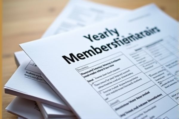 Yearly Membership Tracker Excel Template: Easily Manage and Track Annual Memberships