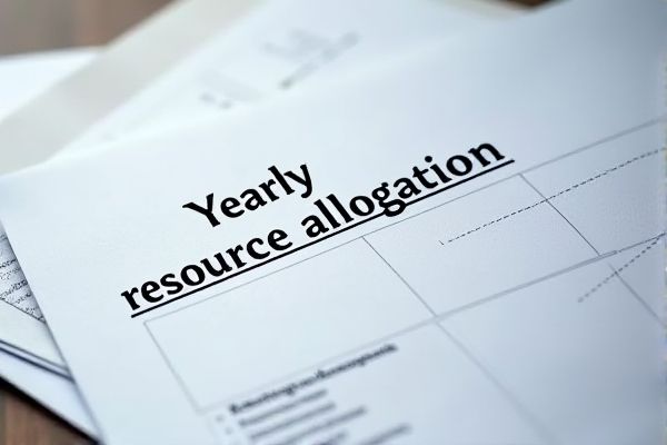 Yearly Resource Allocation Excel Template for Efficient Project Planning