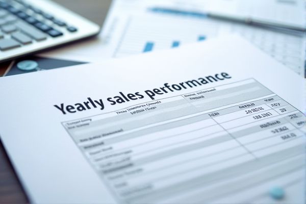 Yearly Sales Performance Excel Template for Business Analysis