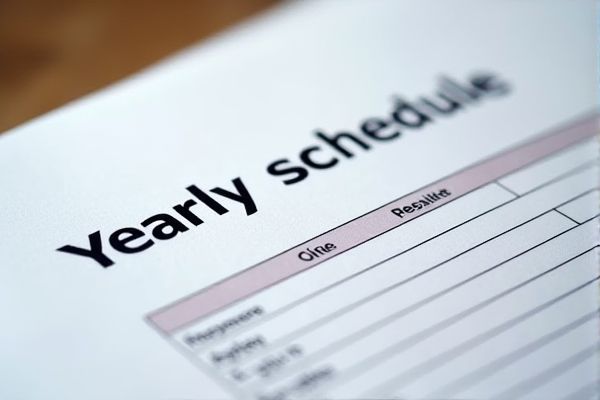 Yearly Schedule Excel Template: Easily Plan and Organize Your Year