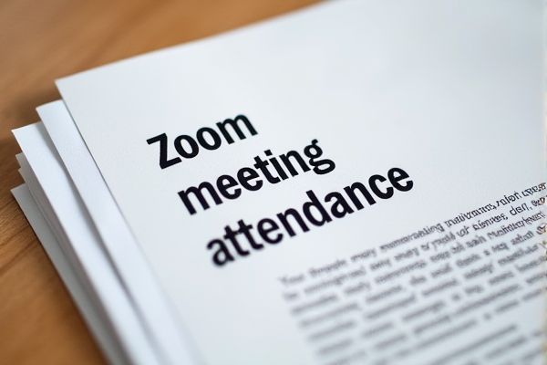 Excel Template for Tracking Zoom Meeting Attendance