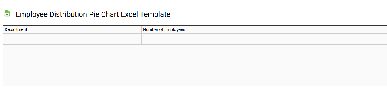 Employee distribution pie chart Excel template