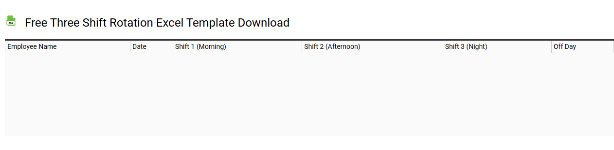 Free three shift rotation Excel template download