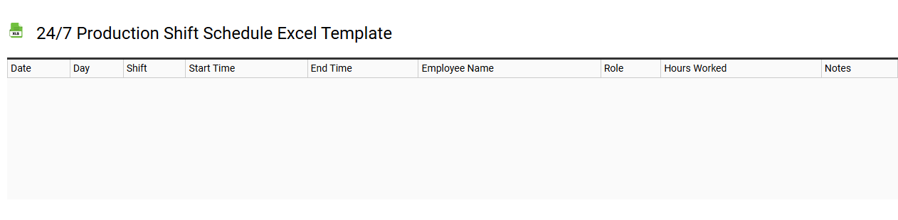 24/7 production shift schedule Excel template